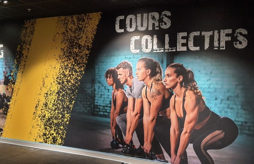 décoration murale fitness park