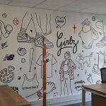 décoration murale dans des bureaux